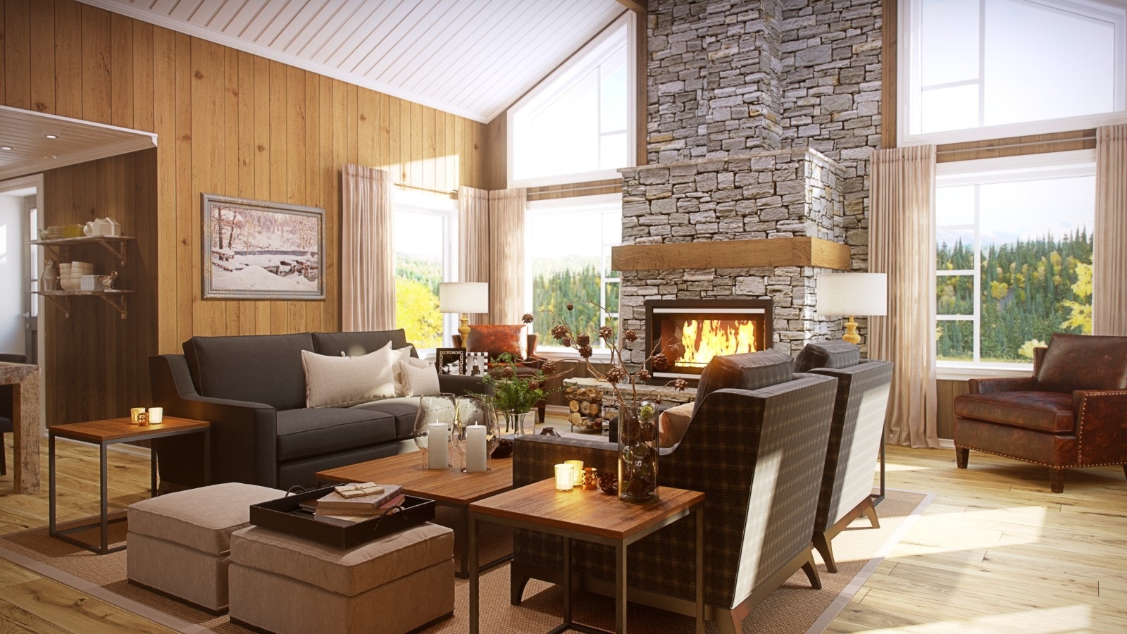 Stue (illustrasjon) Galleribilde