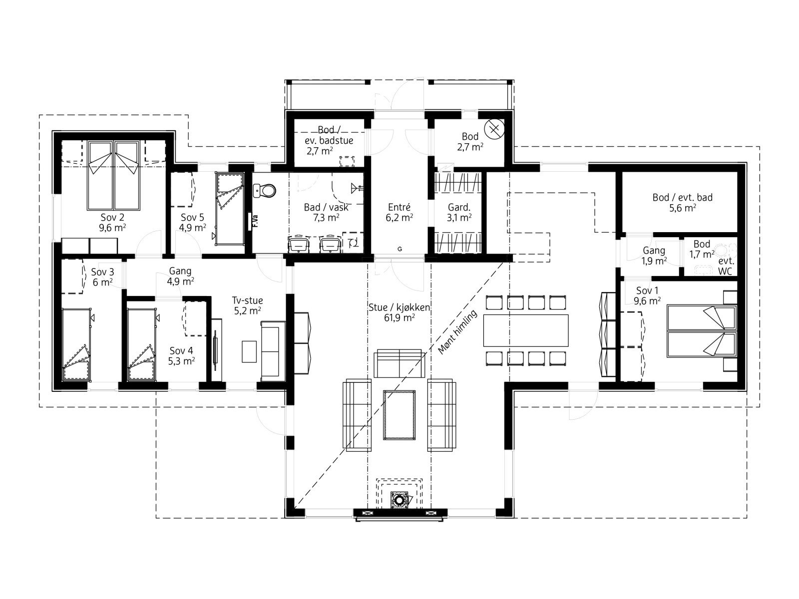 Plantegning standard Galleribilde