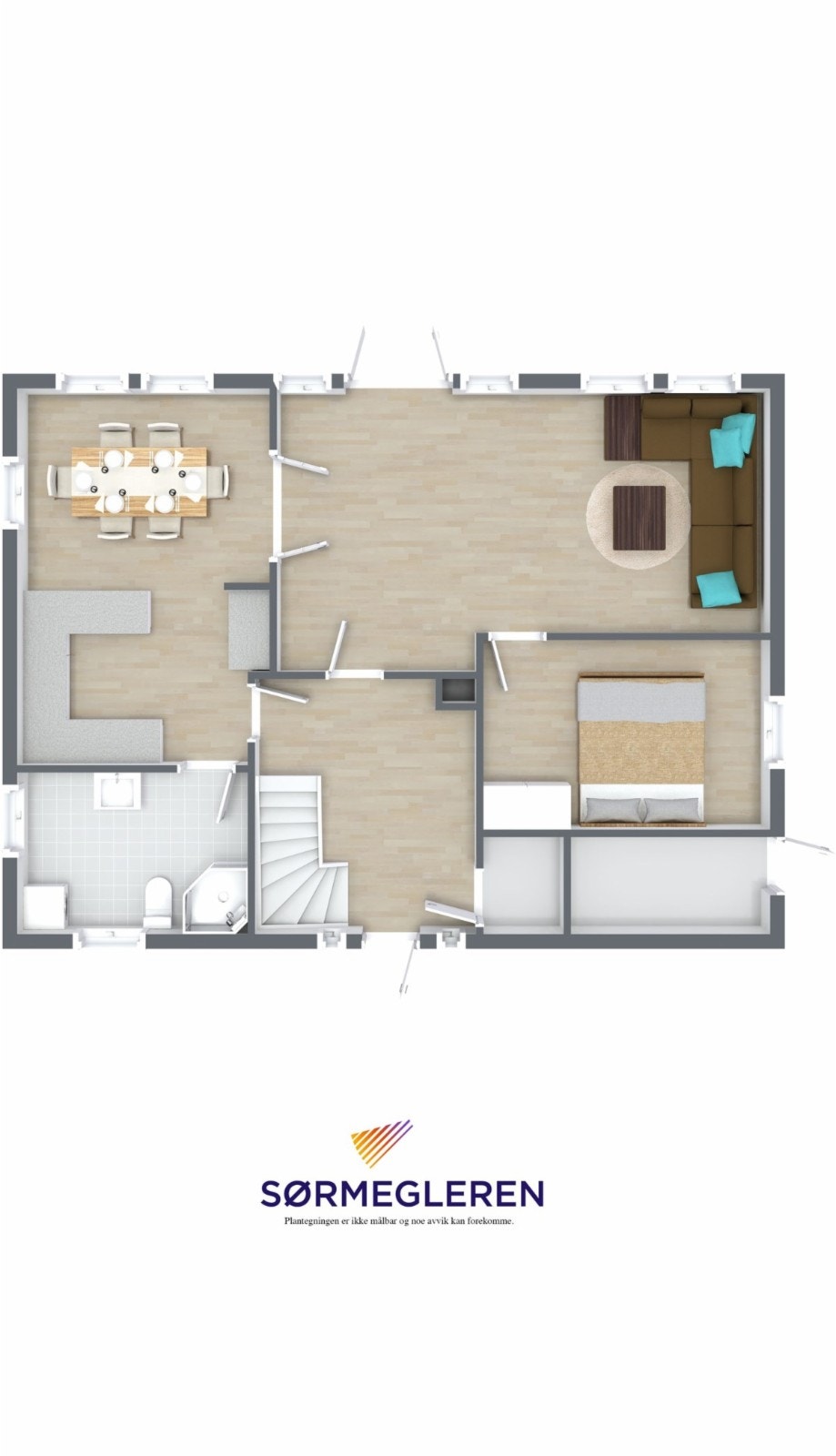 RoomSketcher 3D Floor Plan2 Galleribilde