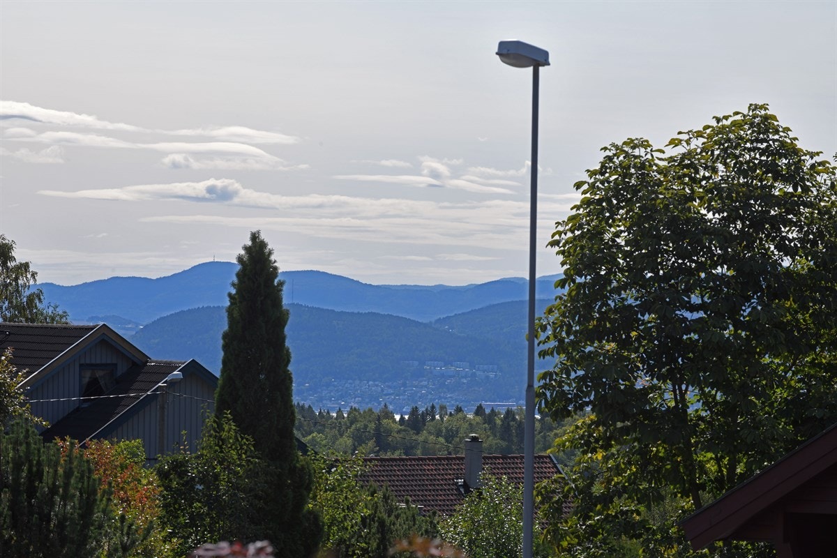 Utsikt fra terrassen. Galleribilde