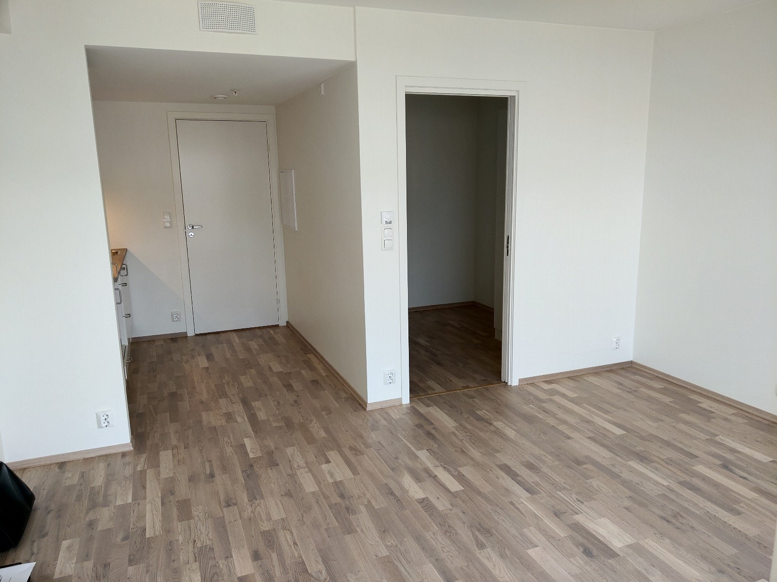Stue m/inngang separat sovealkove Galleribilde