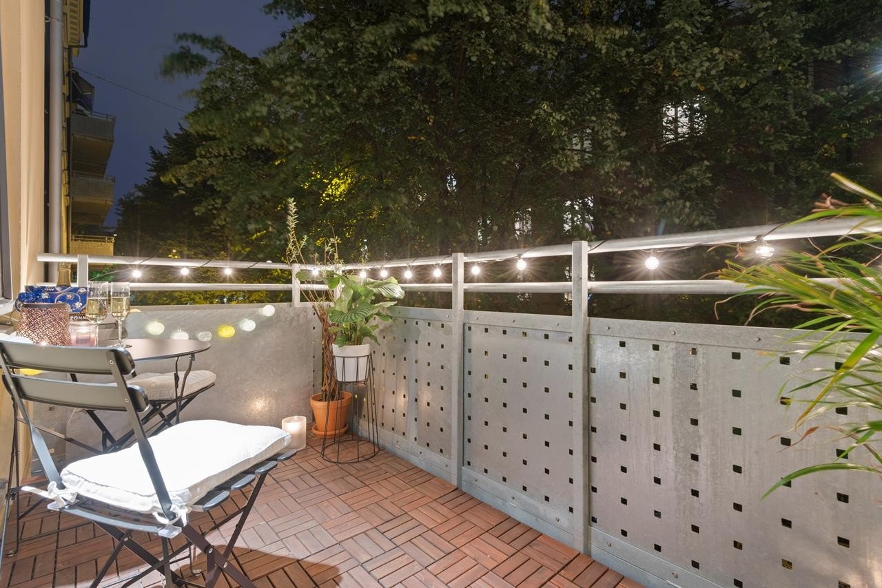 Fra stuen har du adkomst til den fantastiske balkongen på 5,2 kvm. Galleribilde