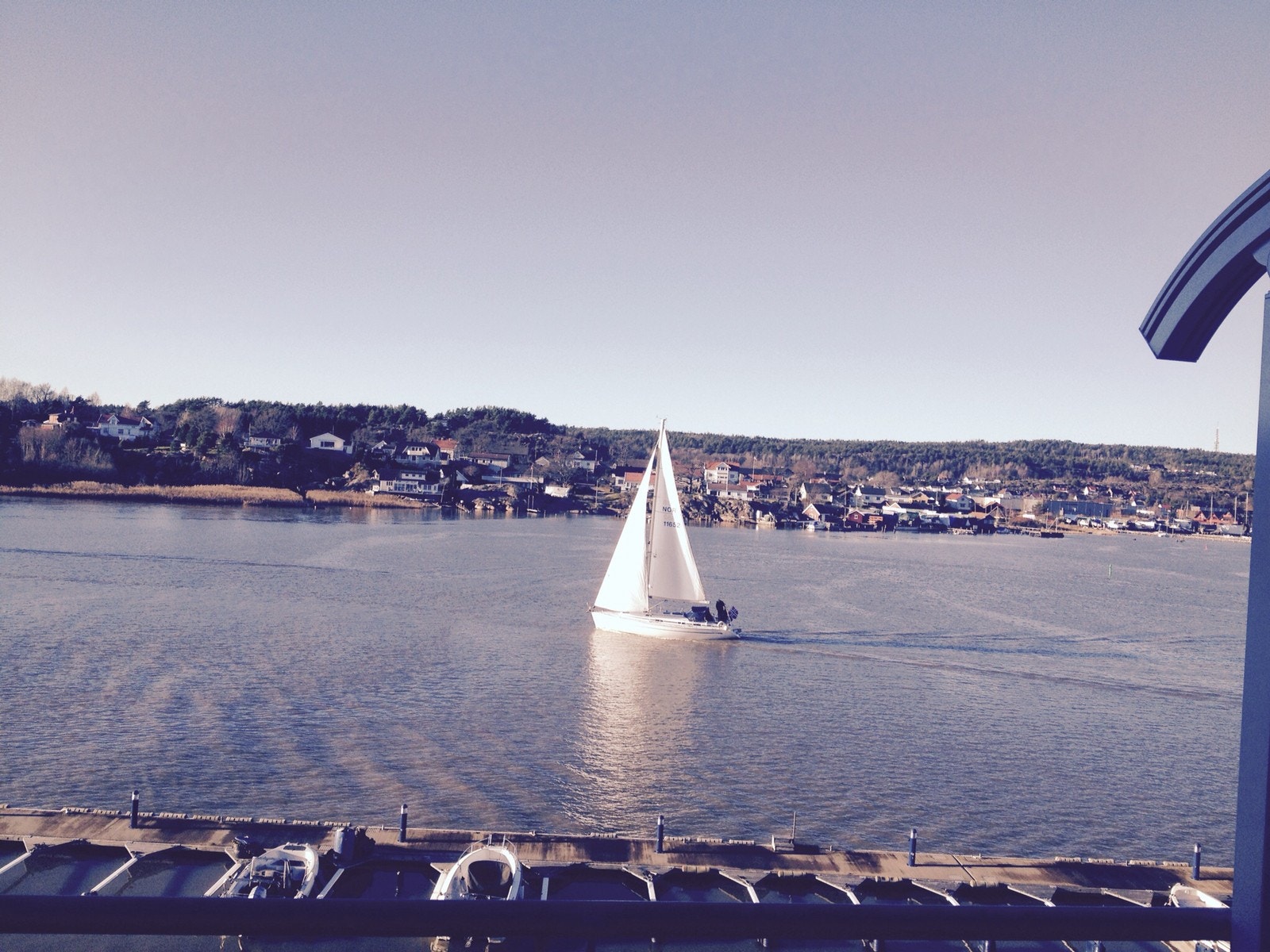 Utsikt fra terrasse Galleribilde