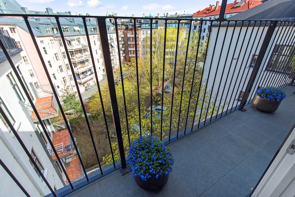 Fransk balkong Galleribilde