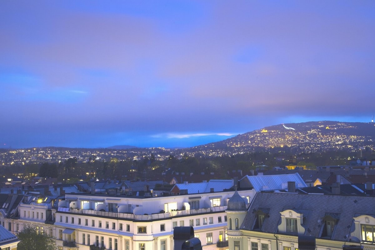 Utsikt fra takterrassen Galleribilde