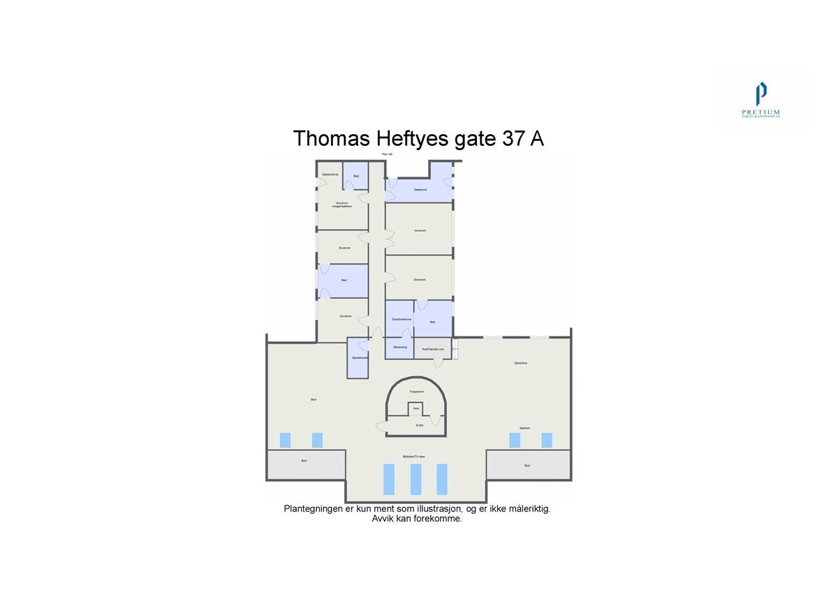 Plantegning 5. etg. Galleribilde