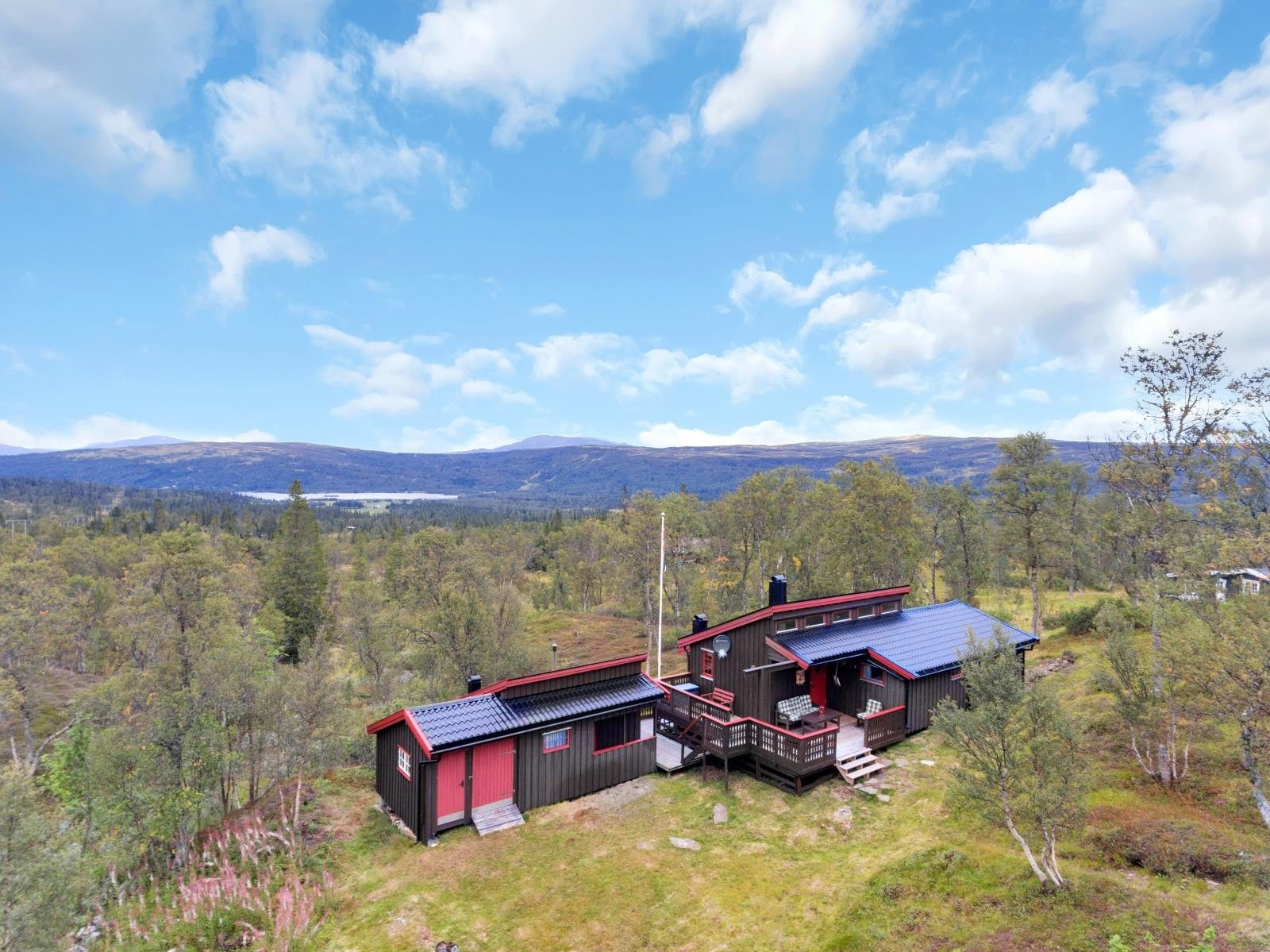 Hytta med flott utsikt over Stugudal Galleribilde