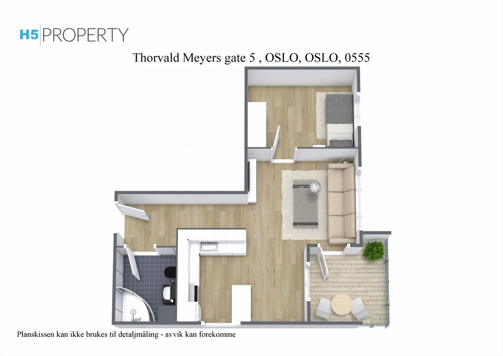 Plantegning 3D Galleribilde