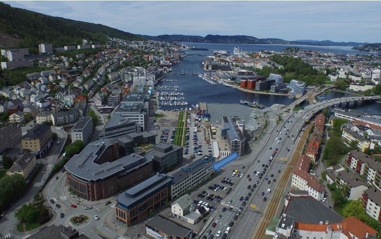 Oversiktsbilde over Solheimsviken Galleribilde