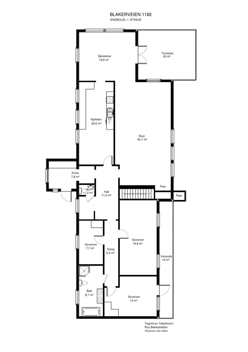 Plantegning 1.etasje Galleribilde