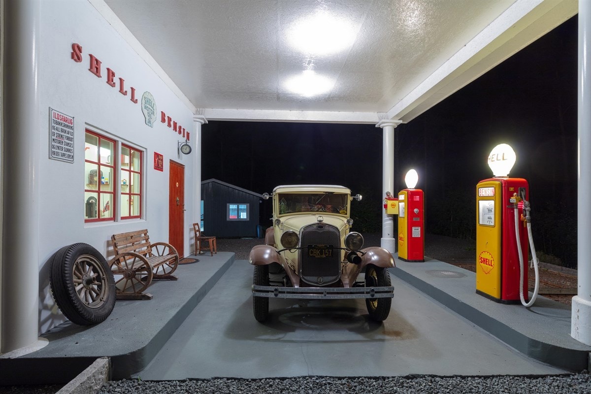 "Bensinstasjonen" er bygget i 2012 Galleribilde