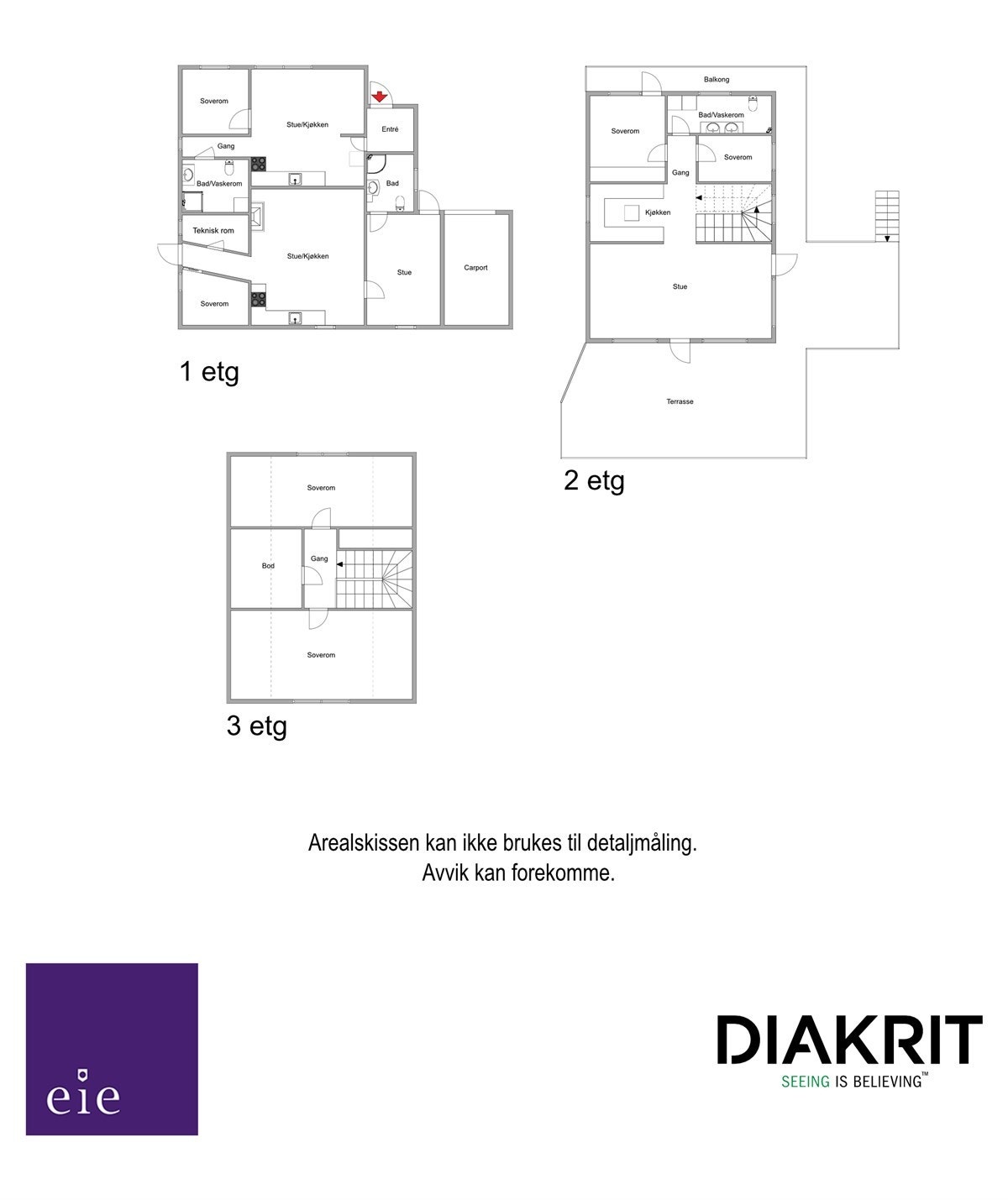 Plantegning 2D Galleribilde