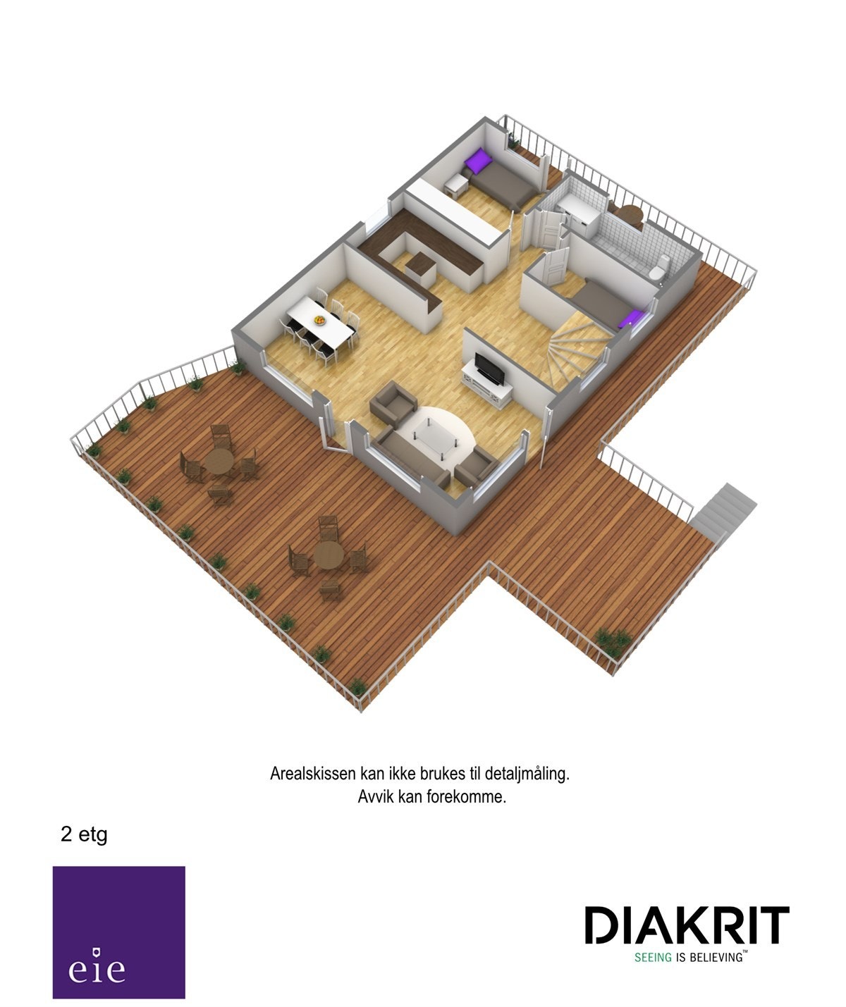 Plantegning 3D Galleribilde