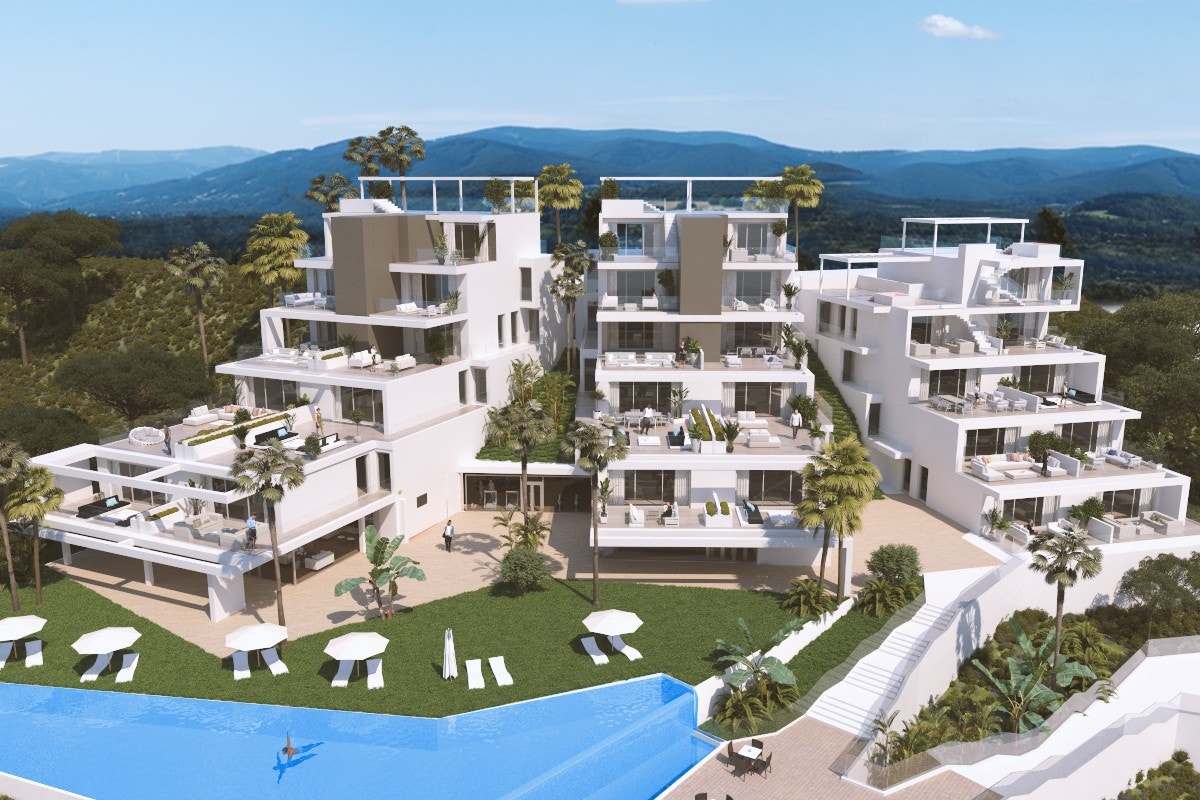 Det er kun 27 enheter i sameie som b.l.a består av innendørs basseng, padeltennisbane og sosialt fellesrom. Galleribilde