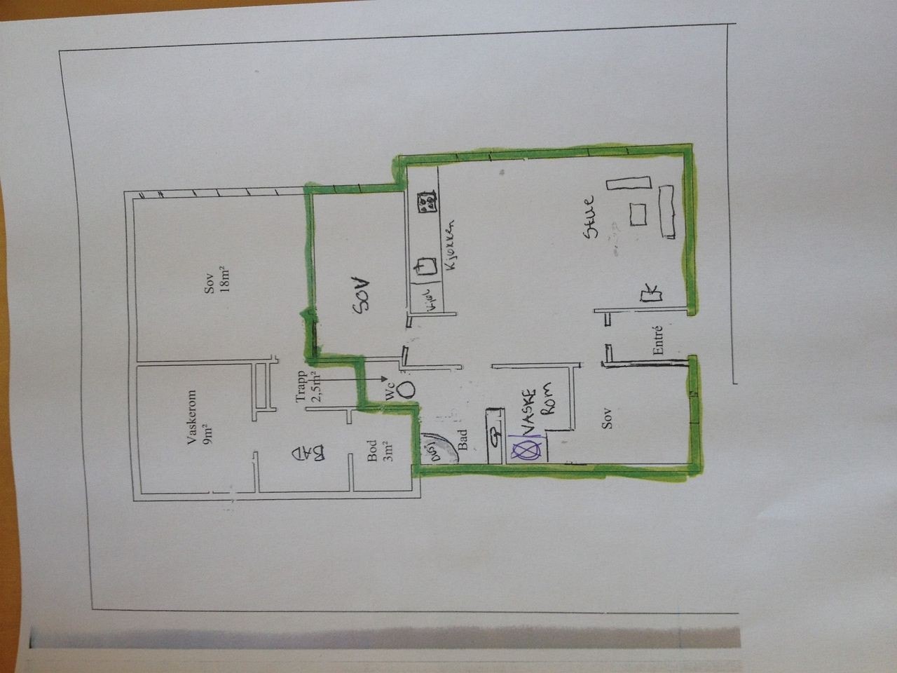 Plantegning Galleribilde