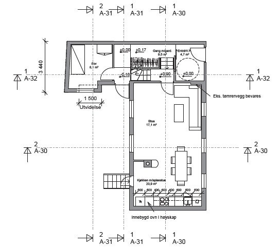 Rammetillatelse ved plan 1 Galleribilde