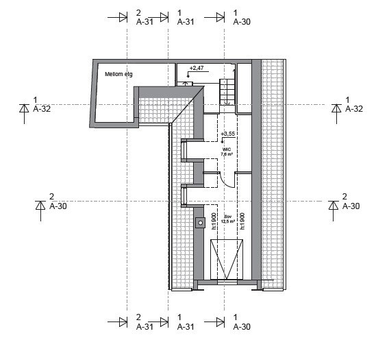 Rammetillatelse plan 2/Loft Galleribilde