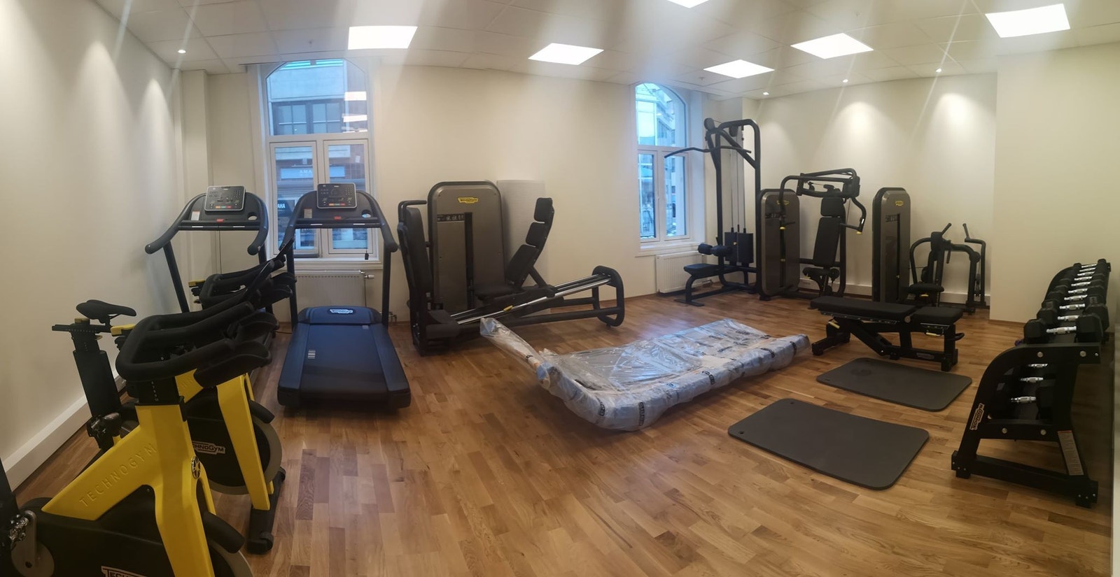 Treningsrom. Bilde fra 2019 da den var ny. Galleribilde
