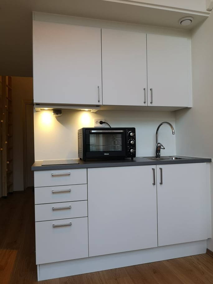 Kjøkken. Bilde fra 2019 da den var ny. Galleribilde