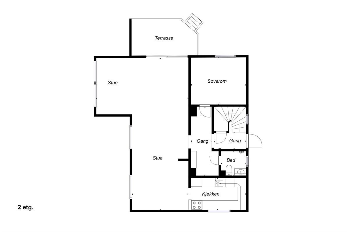 Plantegning 2.Etasje. Galleribilde