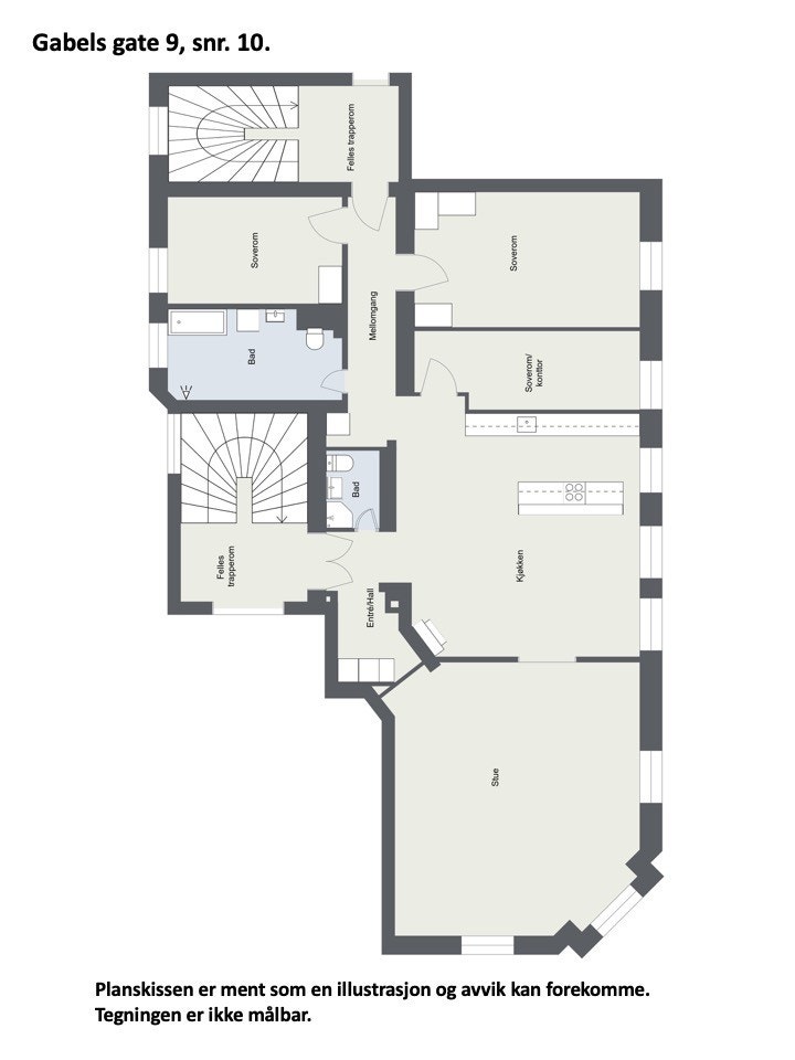 Plantegning Galleribilde