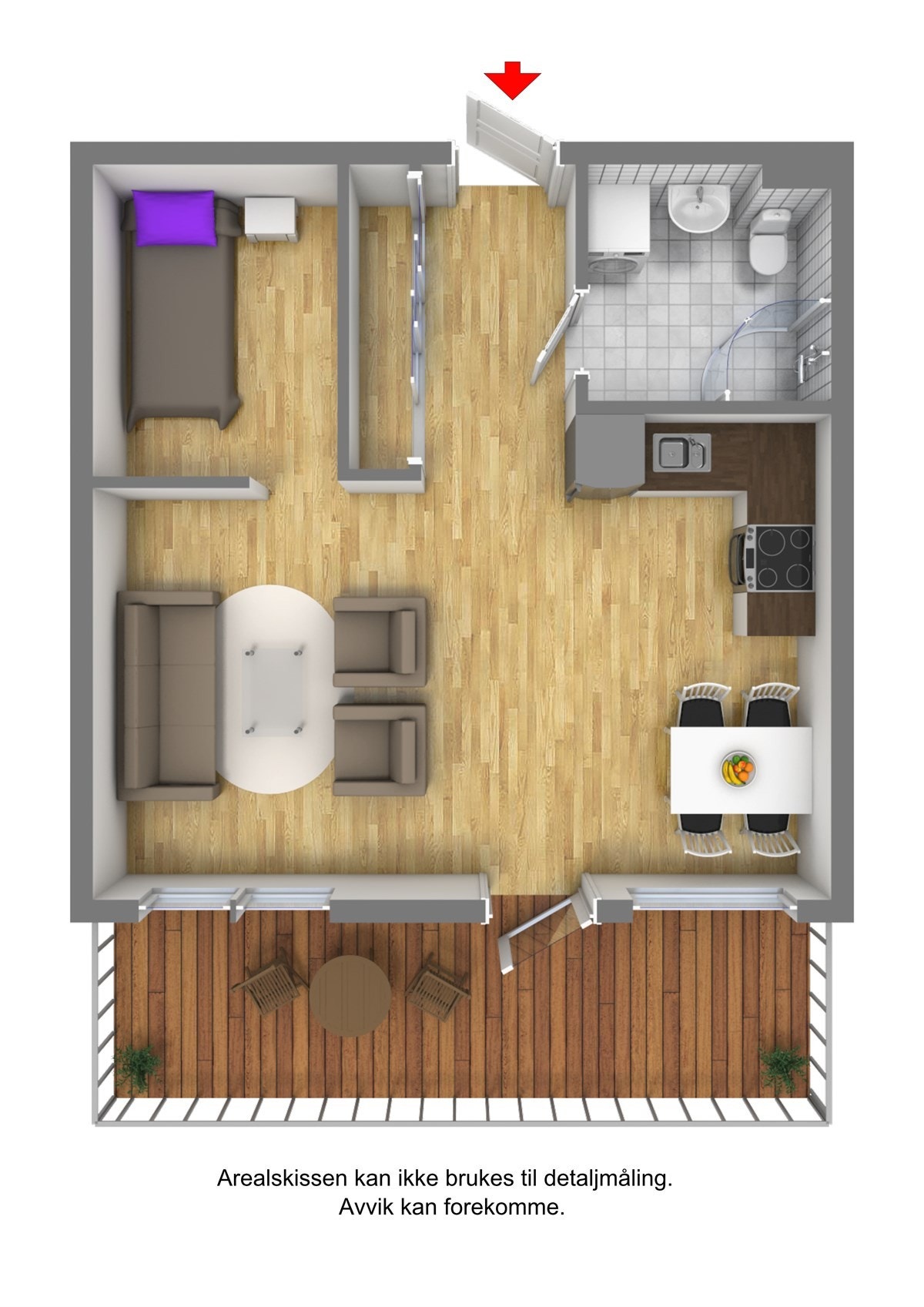 Plantegning 3D. Galleribilde