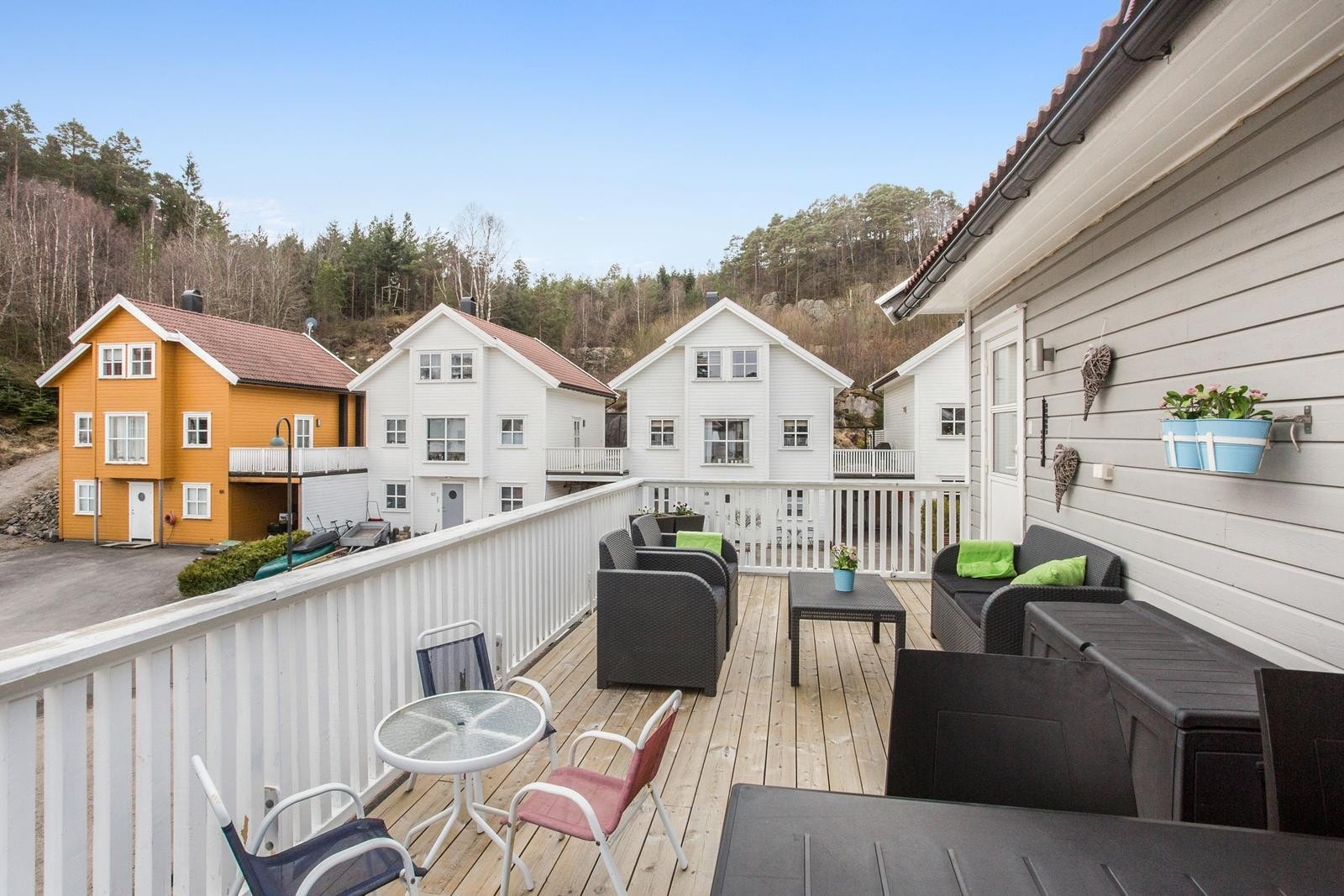 Terrasse med utgang fra stue Galleribilde