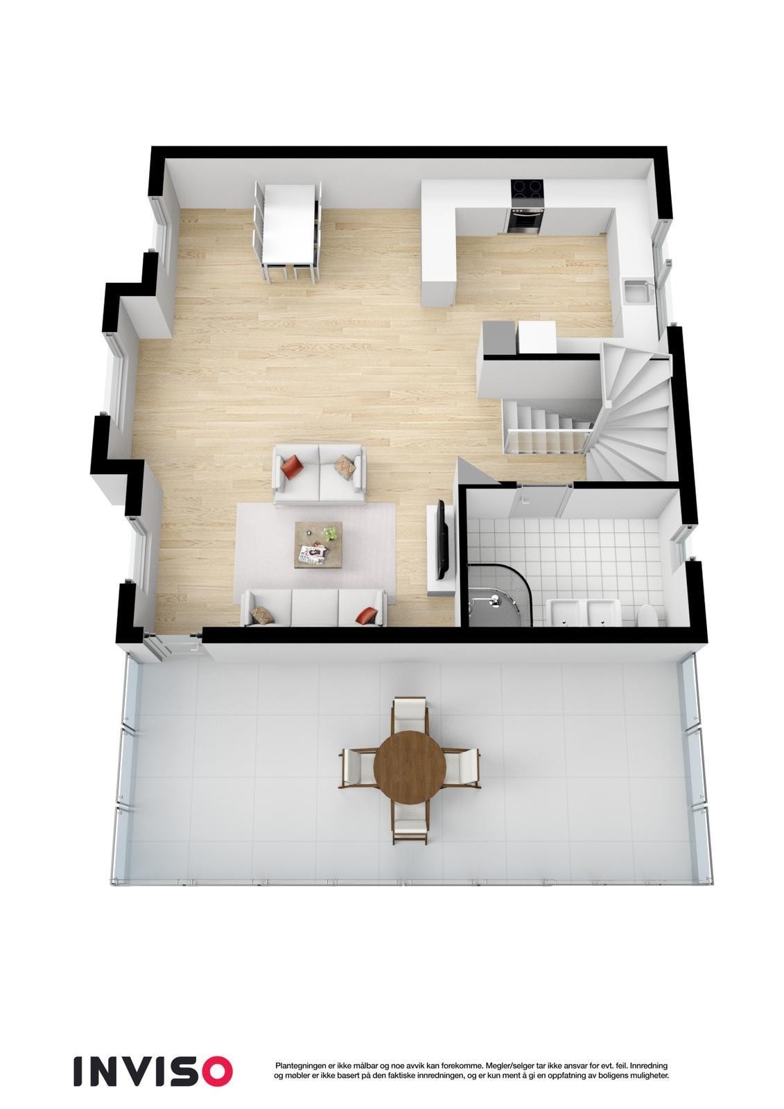 3D plan 2. etasje Galleribilde