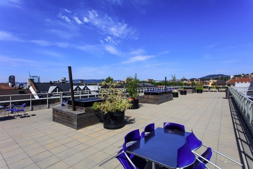 Her kan man nyte solen tidlig og sent. Galleribilde