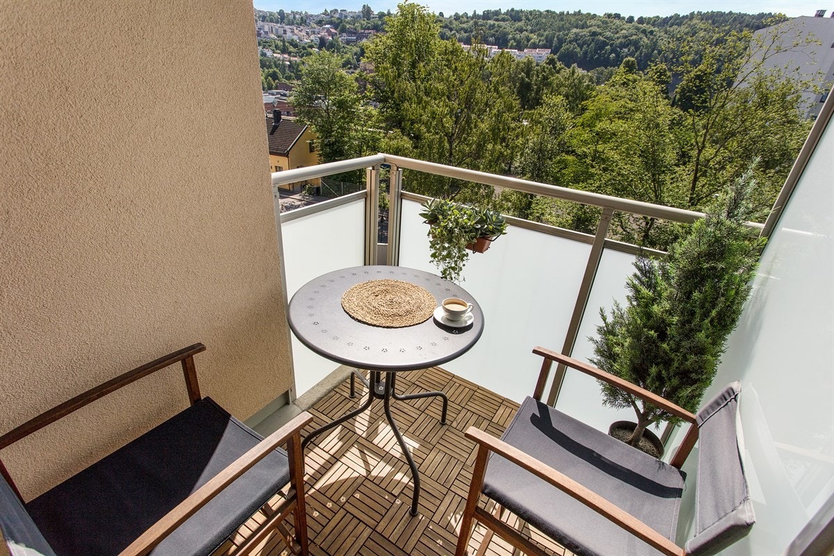 Flott utsikt opp mot Ekebergåsen. Galleribilde