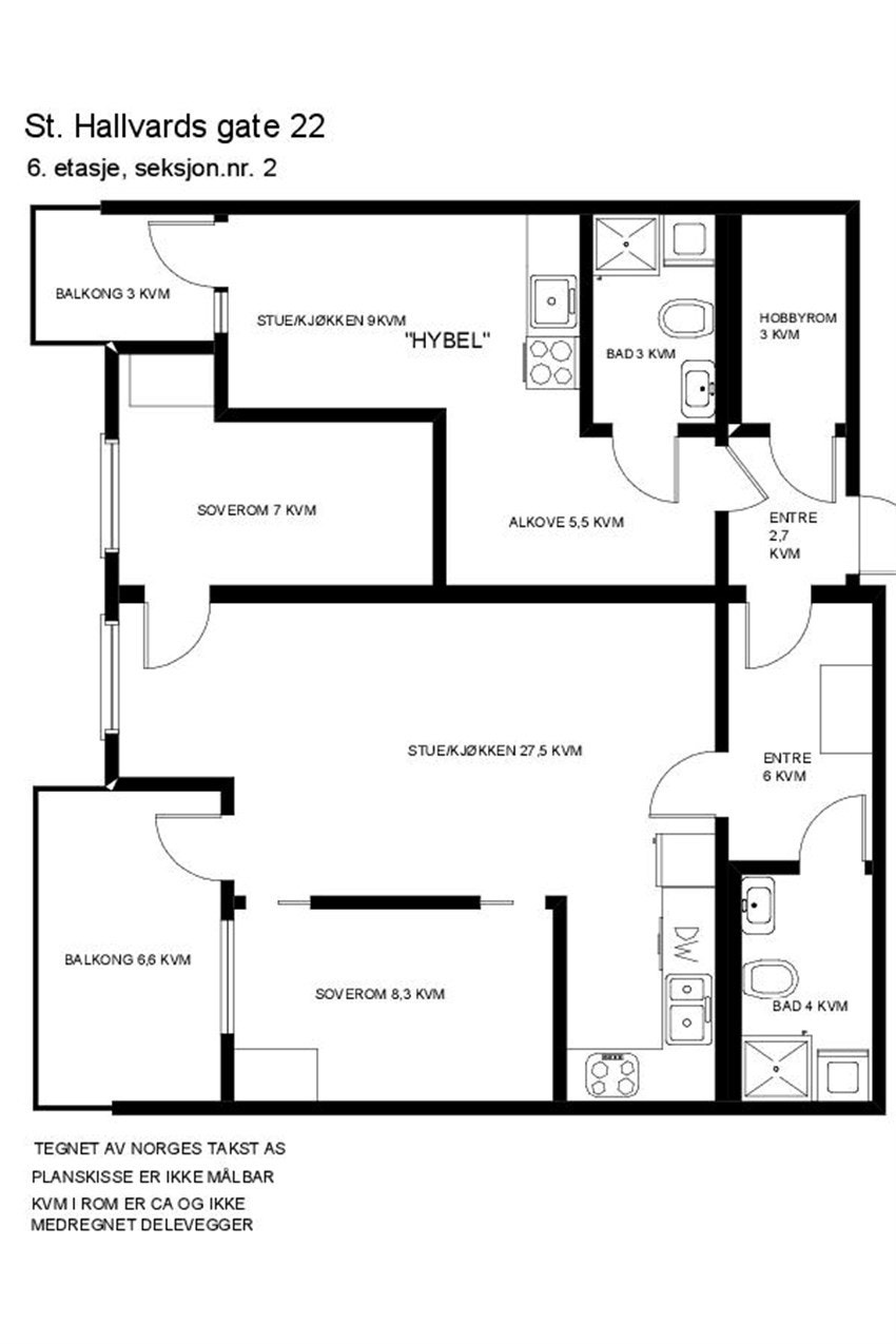 Plantegning Galleribilde
