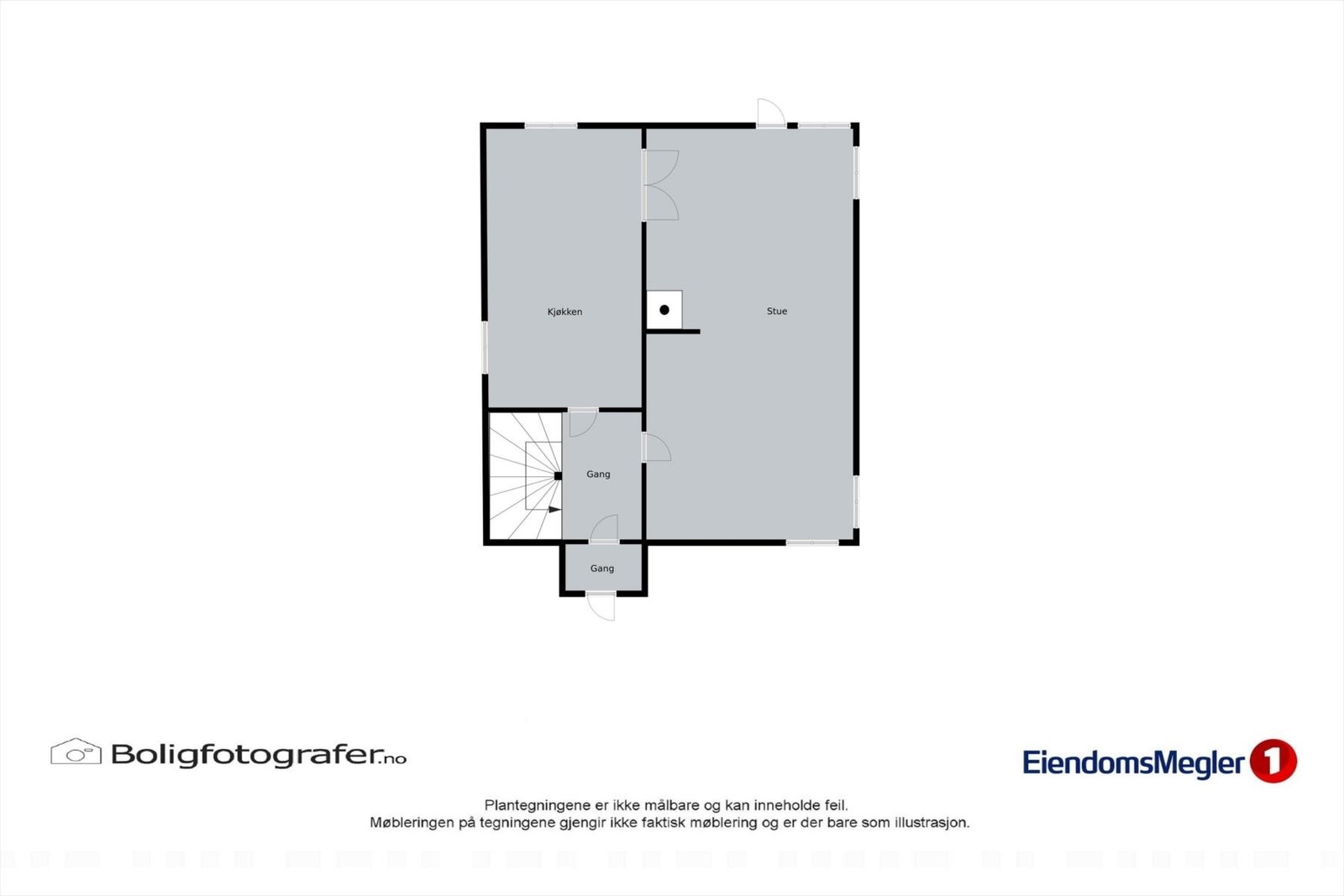 Planløsning hovedetasje Galleribilde