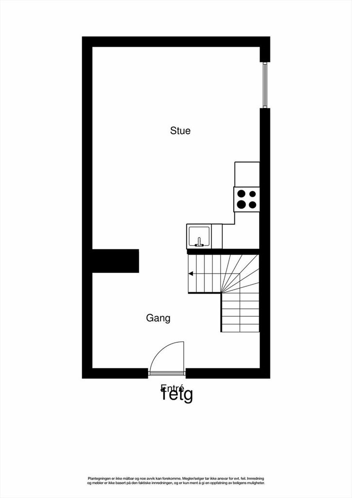 Plantegning 1 etasje Galleribilde
