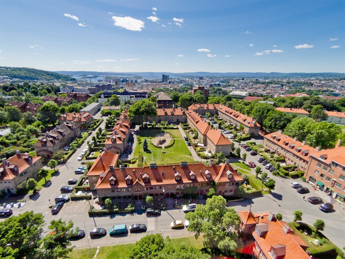 Hagebyen fremstår i dag som en frodig og landlig idyll sentralt i byen. Galleribilde