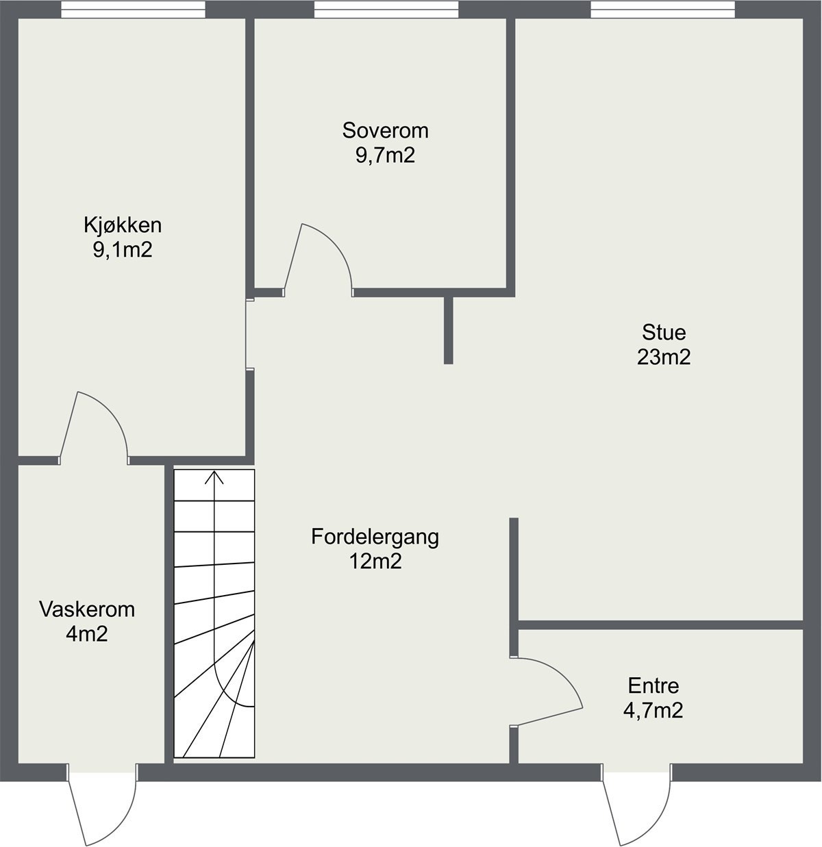 Plantegning 1.Etasje. Galleribilde