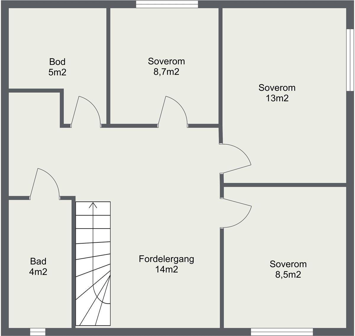 Plantegning 2.Etasje. Galleribilde