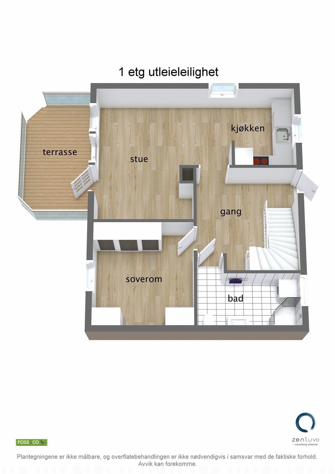 Planløsning 1. etg Galleribilde