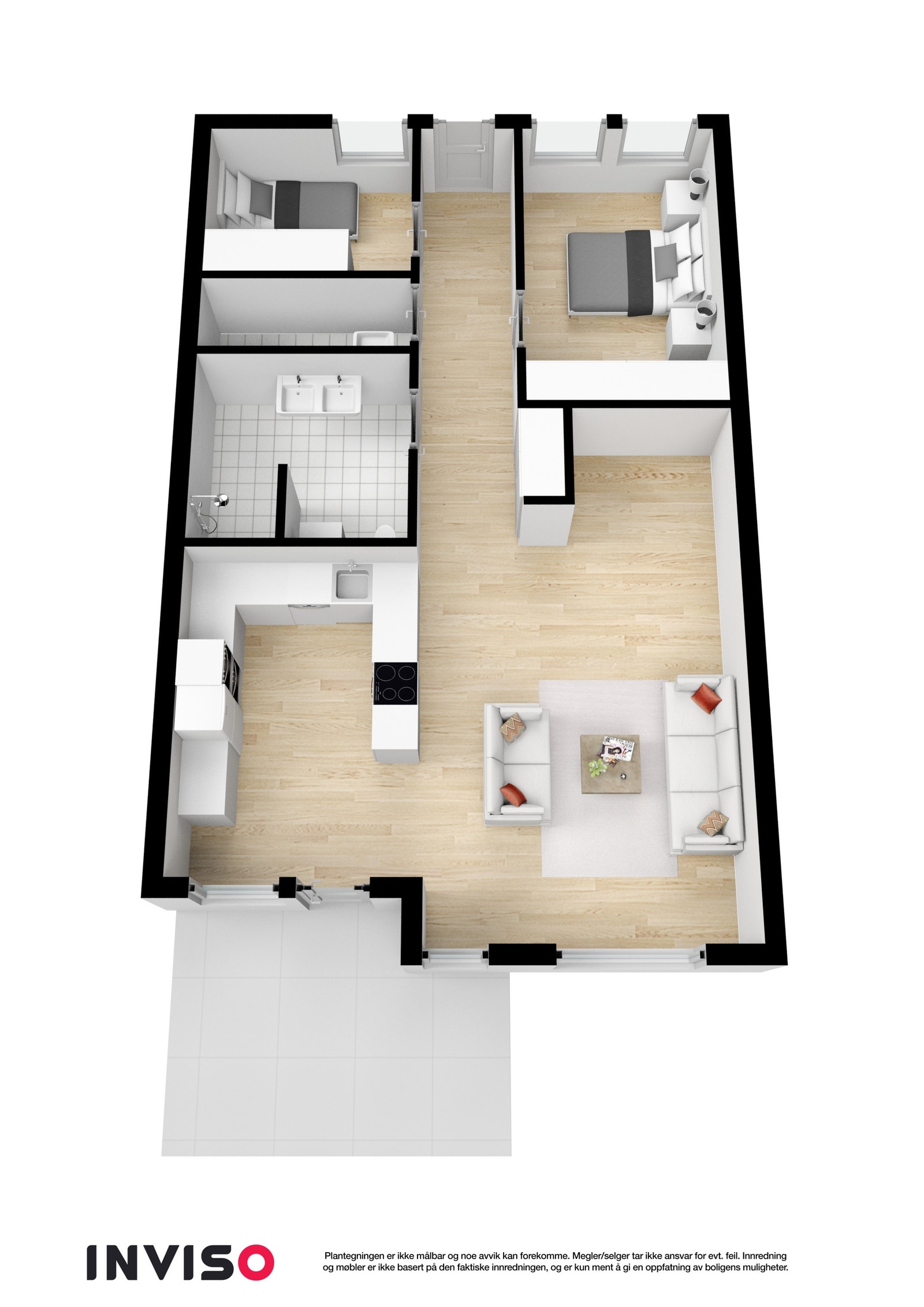 Plantegning 3D Galleribilde