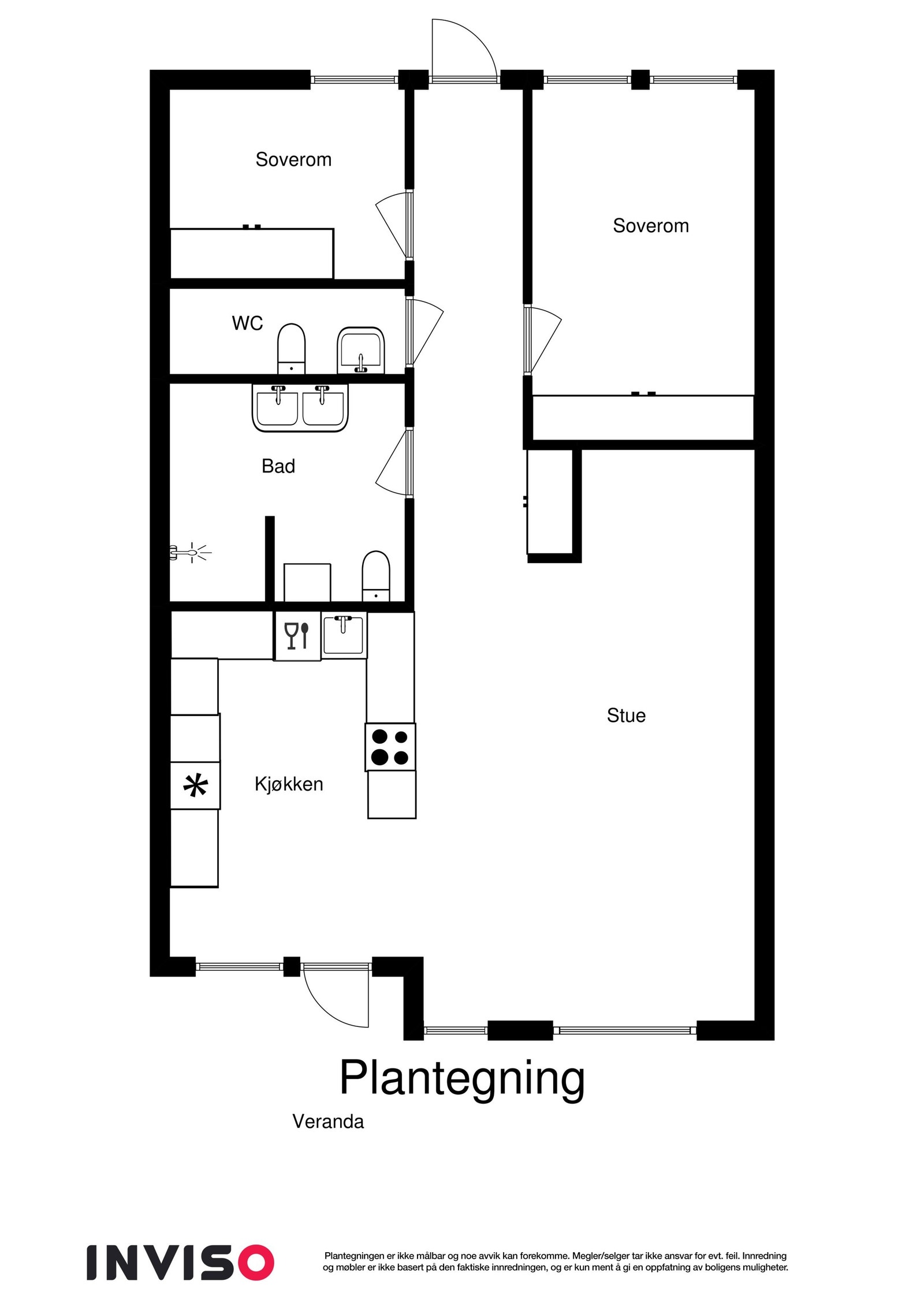 Plantegning 2D Galleribilde