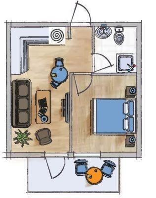 Planskisse Galleribilde