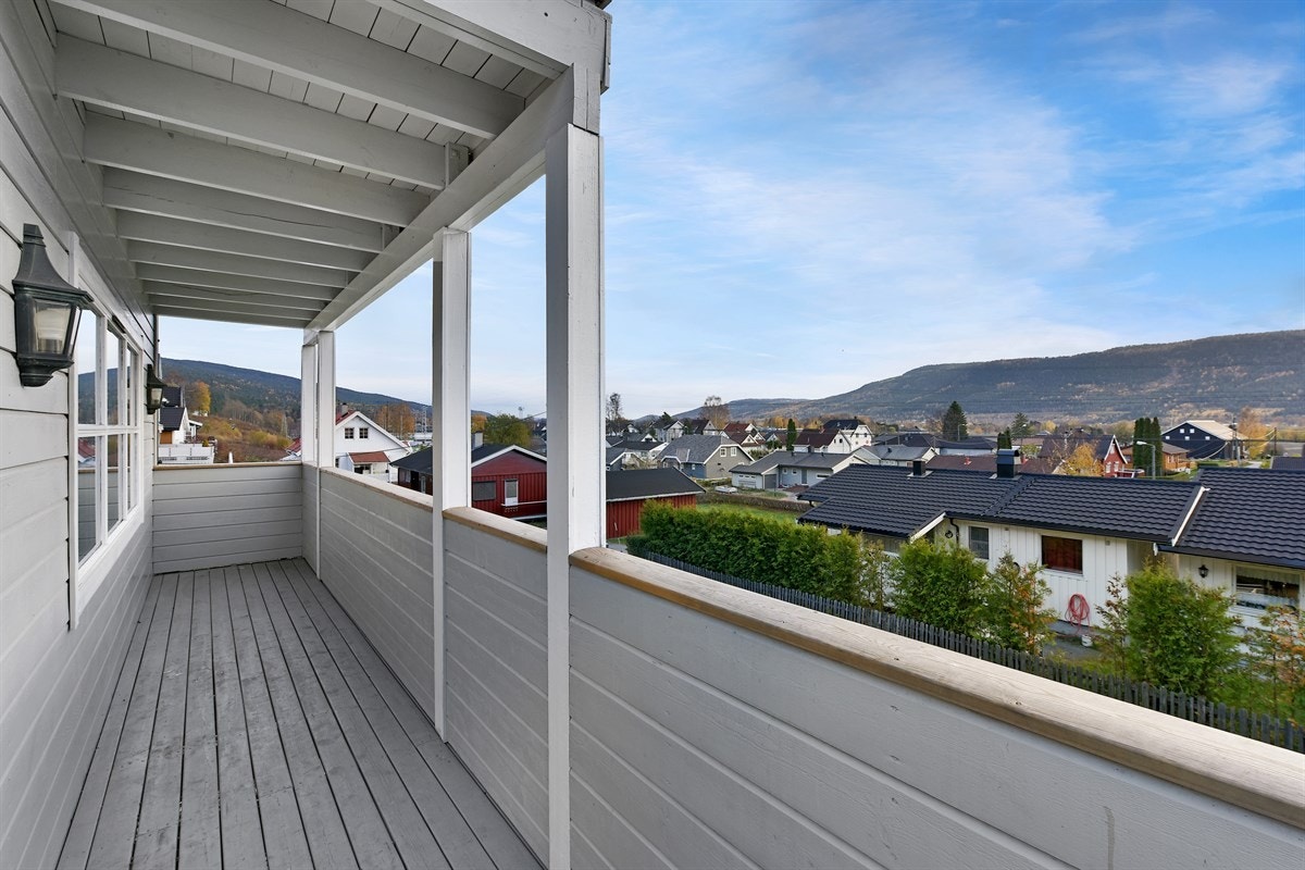Utsikt fra terrassen. Galleribilde