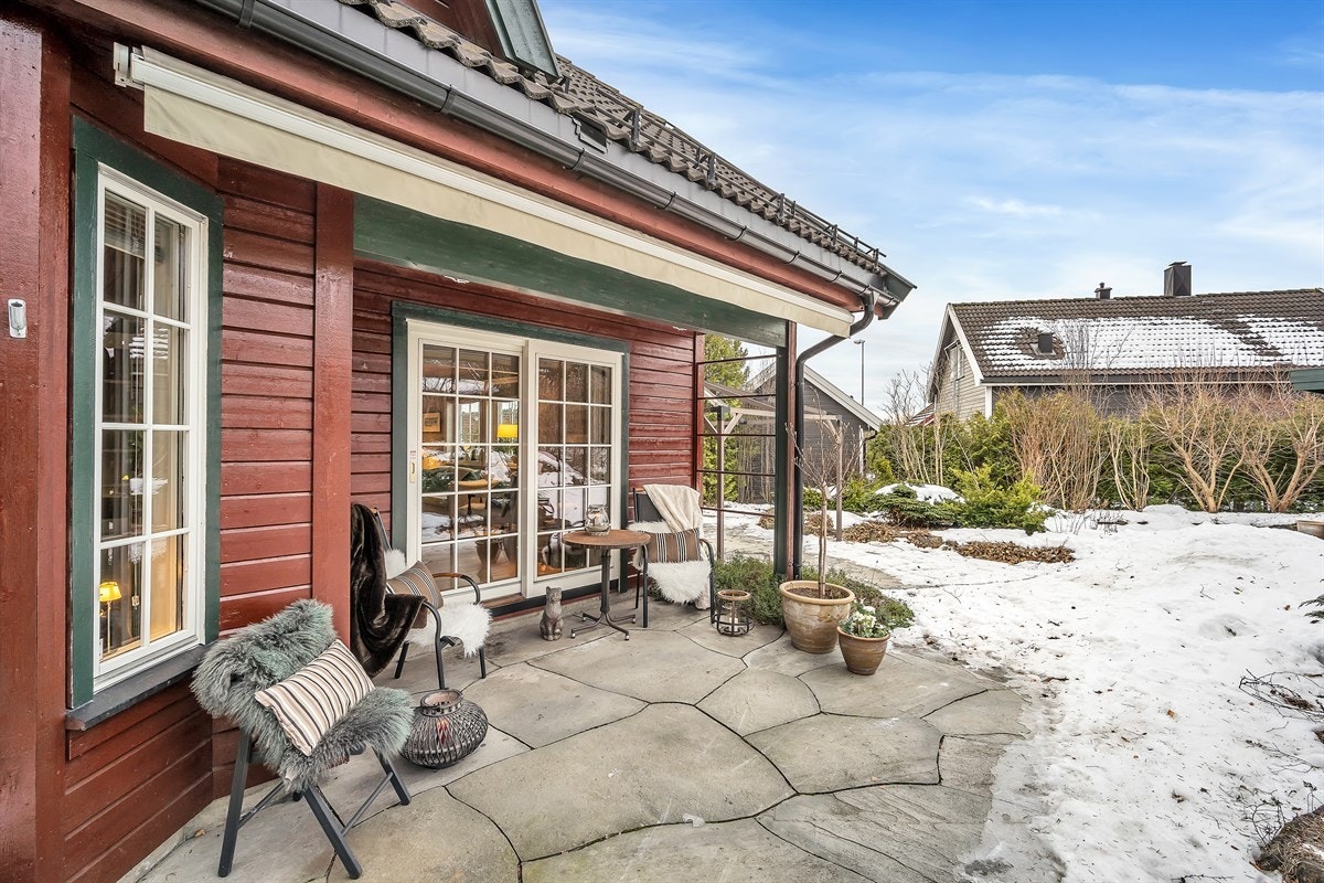 Hyggelig uteplass. Galleribilde