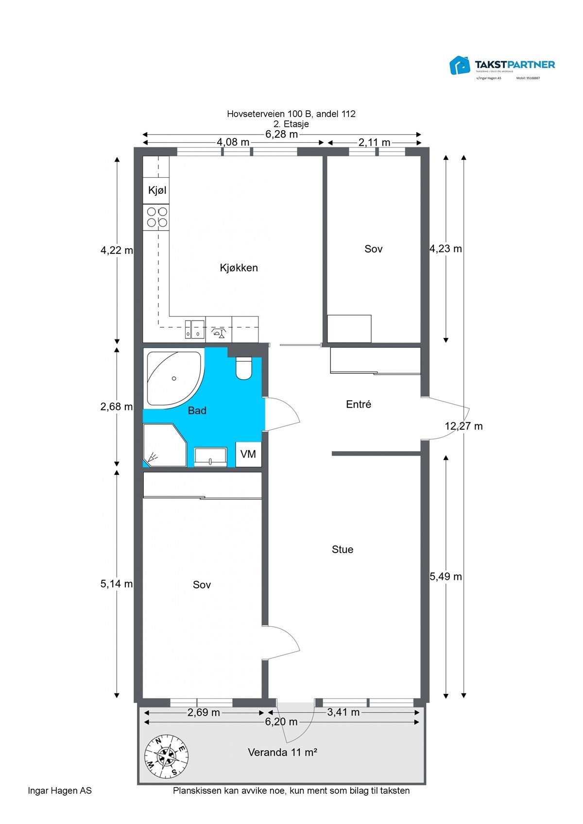 Plantegning 2 D. Galleribilde