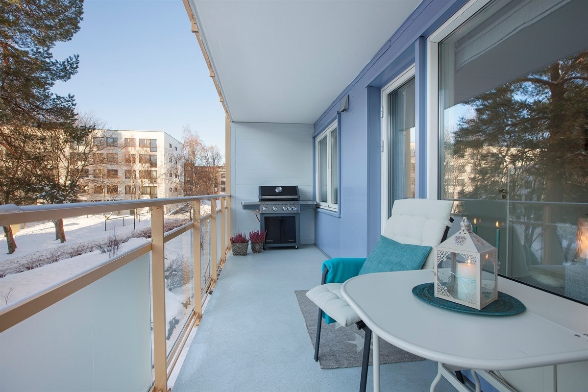 Det er tillatt å bruke elektrisk/gassgrill. Galleribilde