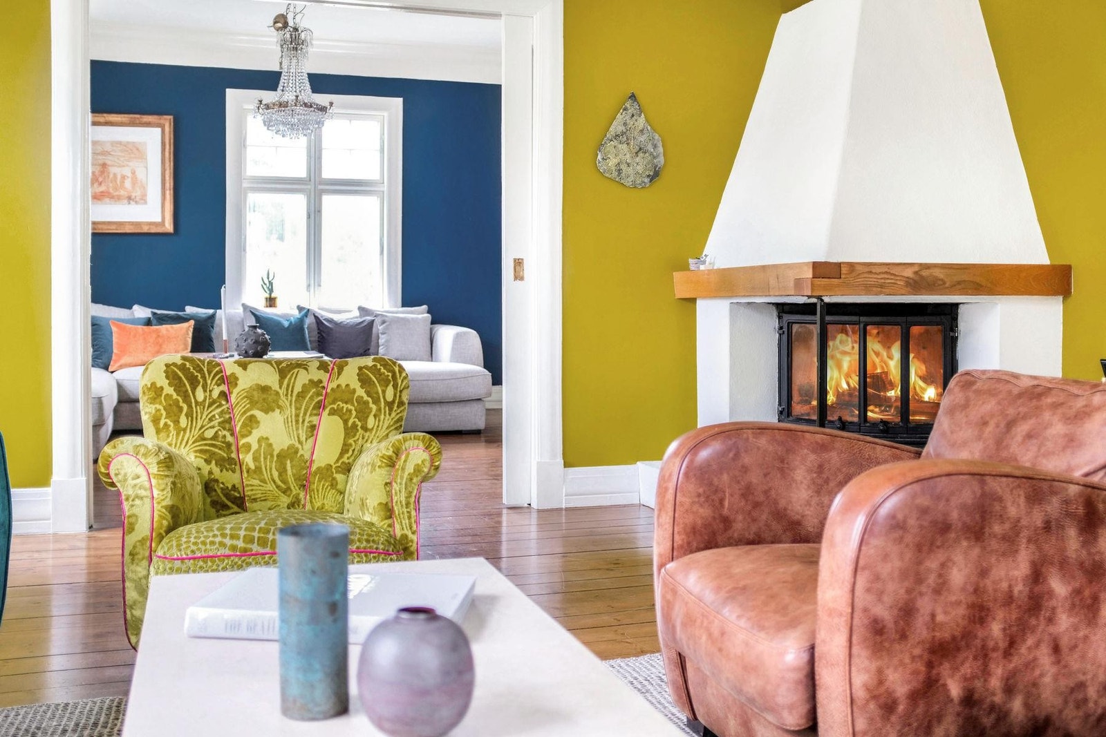 Peis i dagligstuen ble oppført i 1994/95 Galleribilde