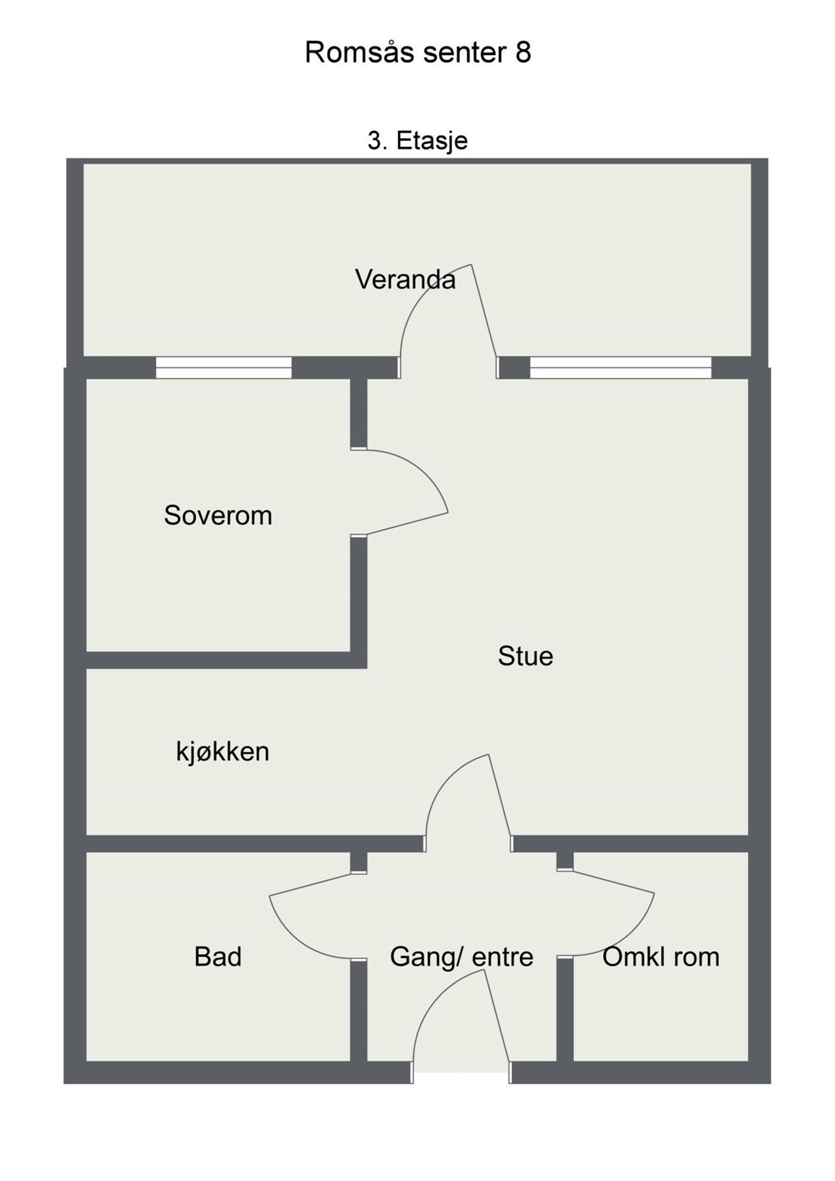 Plantegning, lignende leilighet. Galleribilde