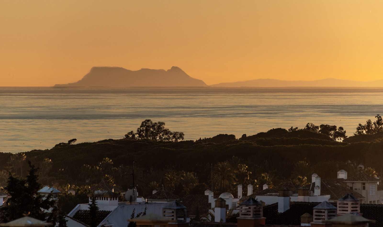 Fra terrassen ser man Gibraltar Galleribilde