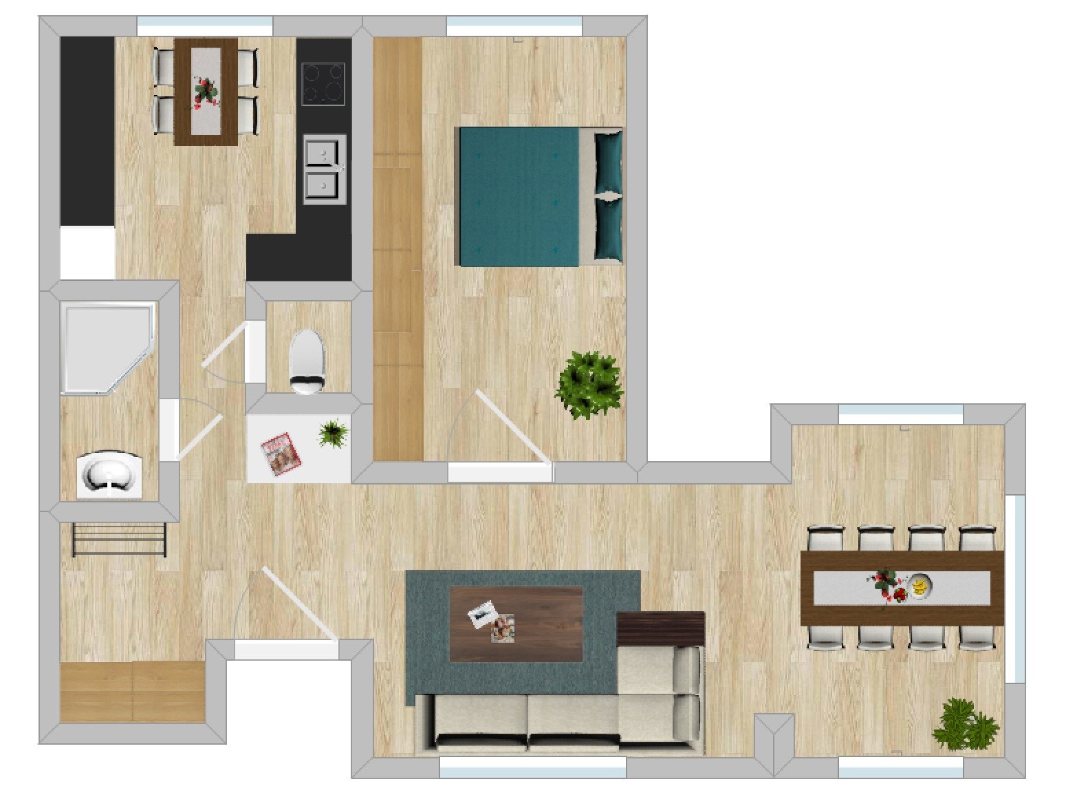 Plantegning Galleribilde