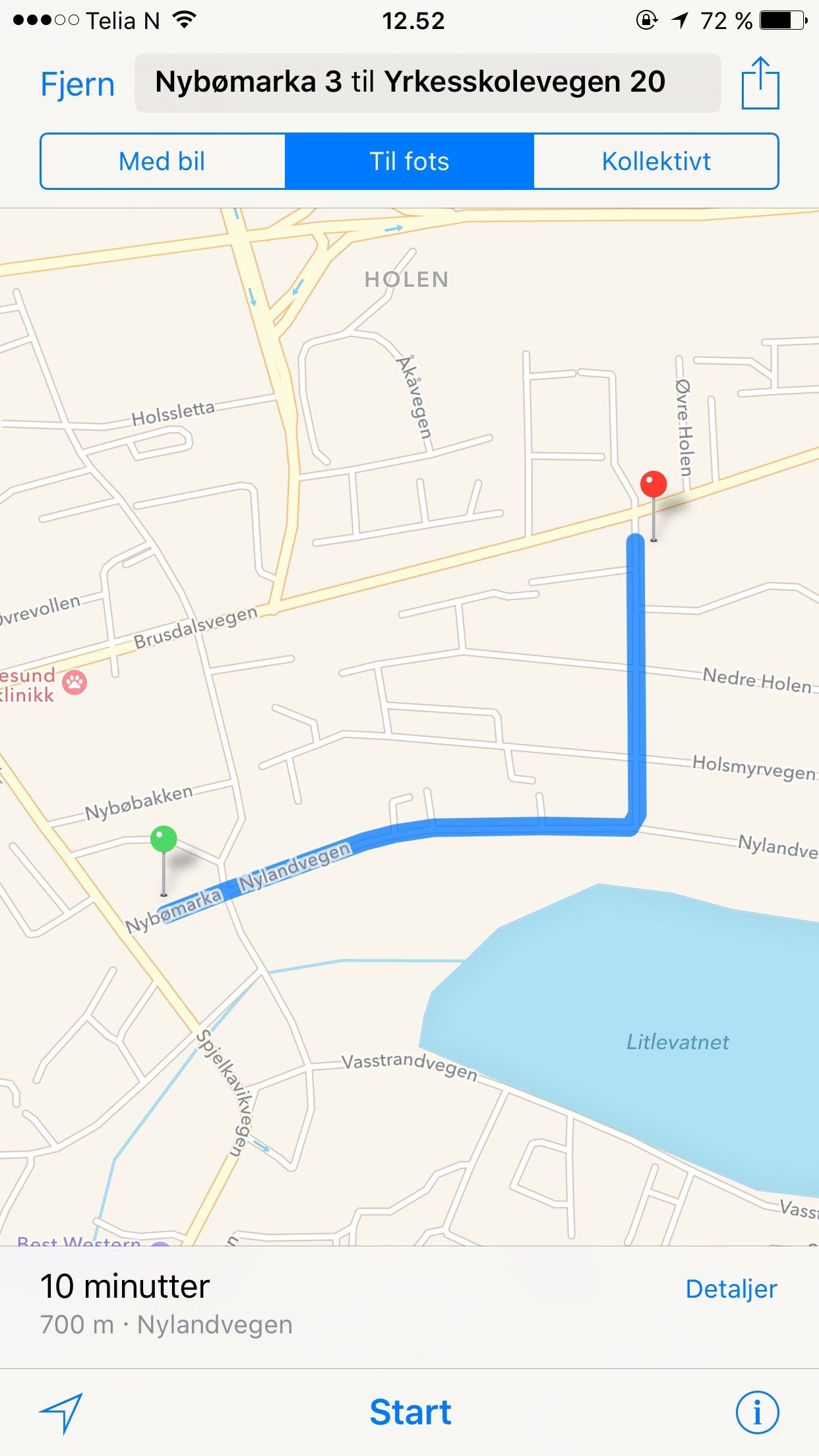 Gangavstand til Borgund VGS Galleribilde