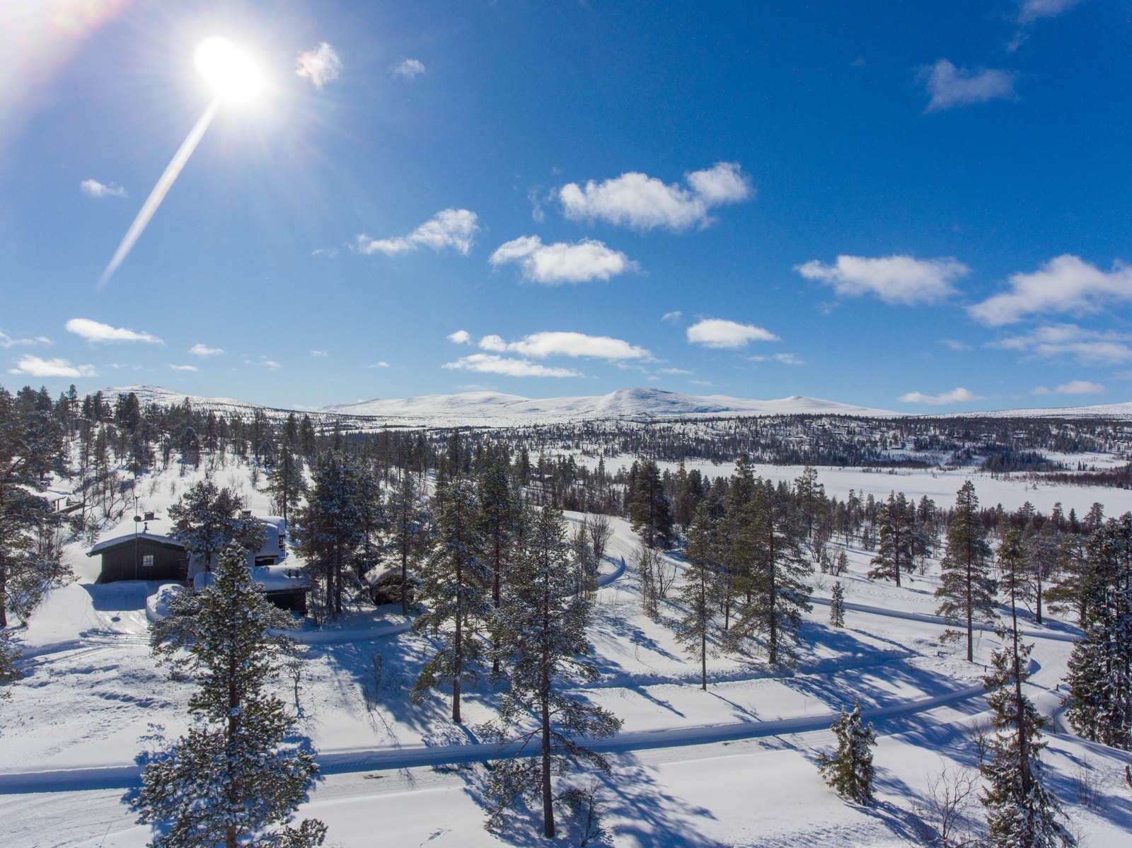 Her ser vi opp fra tomtene 11 og 12 med adresse Kletten mot sør Galleribilde